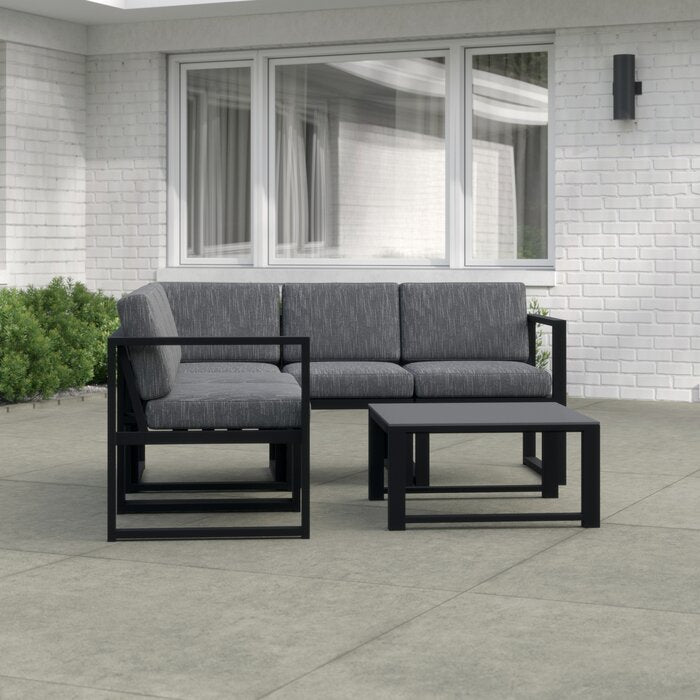 ModernMetal Minimal Sofa Set with Iron Frame - Furnishiaa -  -